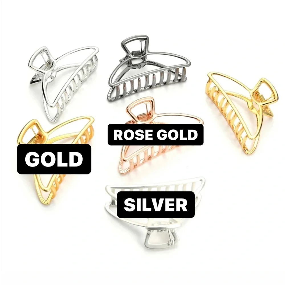 Gold Metal Hair Clip